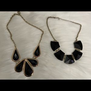 2/$25 Black Statement Necklaces